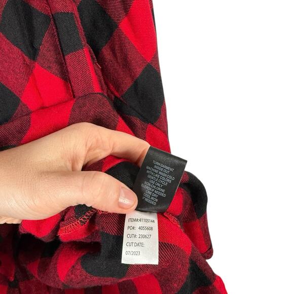 Torrid Harper Softest Flannel Tunic Pullover Red Buffalo Plaid Womens Plus 1x - Picture 7 of 8